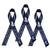 navy blue with white lettering and white praying hands embellishment